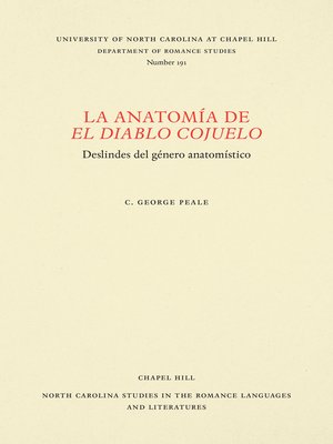 cover image of La anatomía de El diablo cojuelo